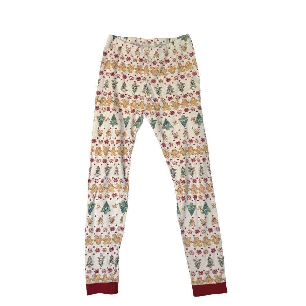 Burt's Bees Kids Organic Cotton Christmas Gingerbread Pajama Pants Size 10Y